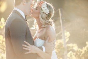 beautiful shot of newlyweds kissing in vineyard at wedding SoCal; 2016 Sucked and This is What I Learned From It