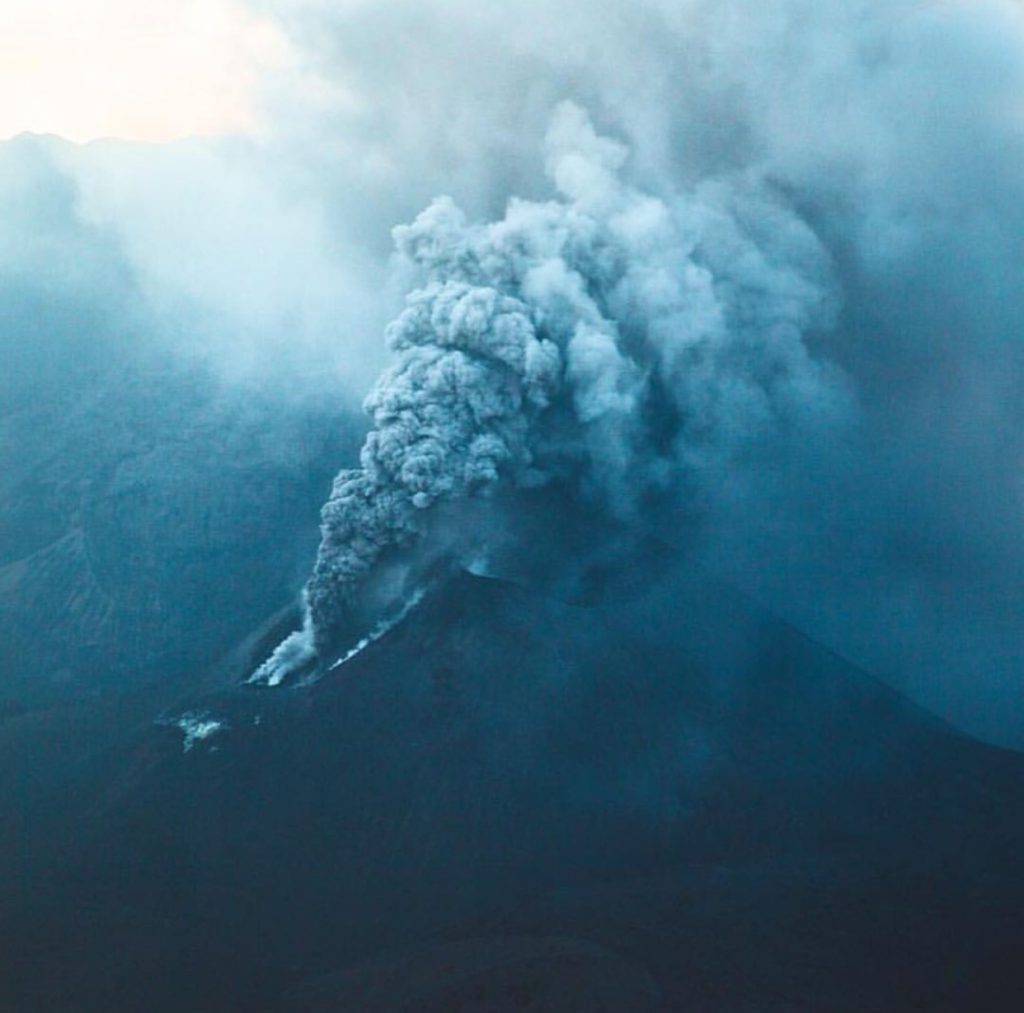 Volcano Erupted on Our Honeymoon Lombok Indonesia