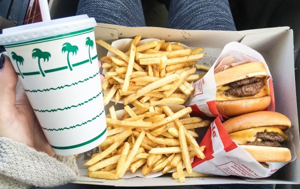 In n Out Burger and fries - Ultimate Los Angeles Bucket List