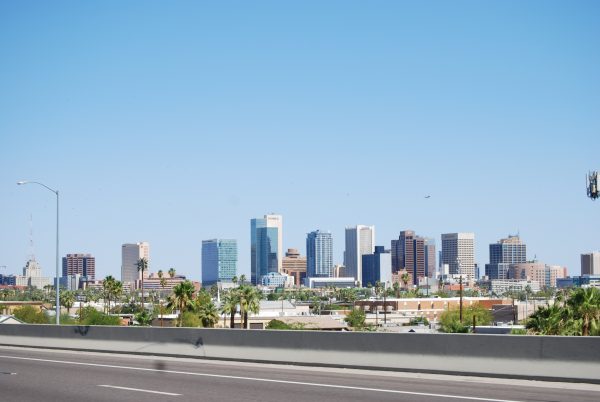 View of the city of Phoenix