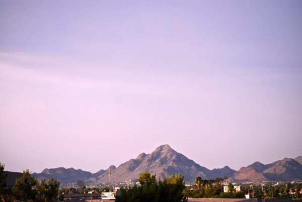 Phoenix Mountains - view from Clarendon Hotel and Spa