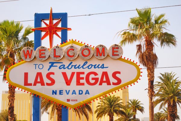 epic road trip to Las Vegas from Los Angeles; Welcome to Fabulous Las Vegas nevada sign