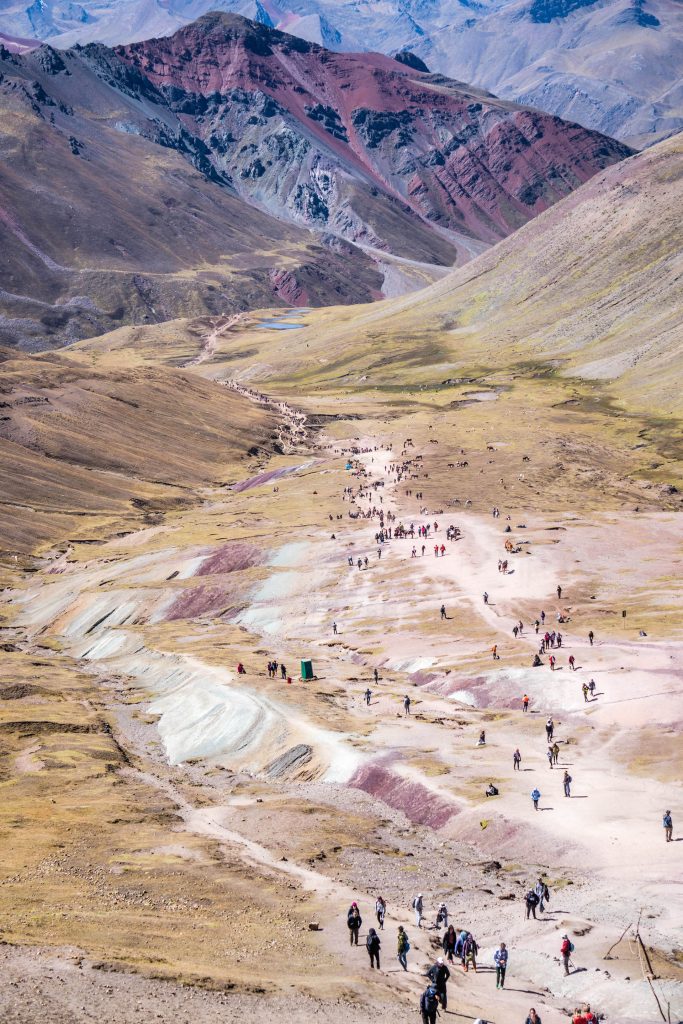 photos of Peru; Rainbow Mountain hike
