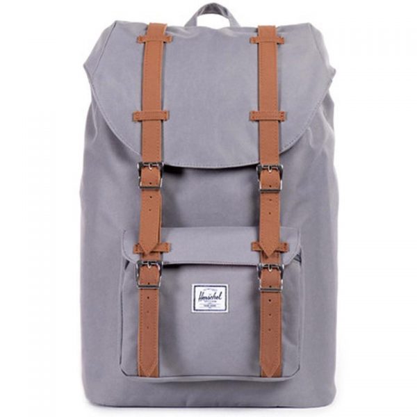 best holiday gift list; grey and brown herschel backpack
