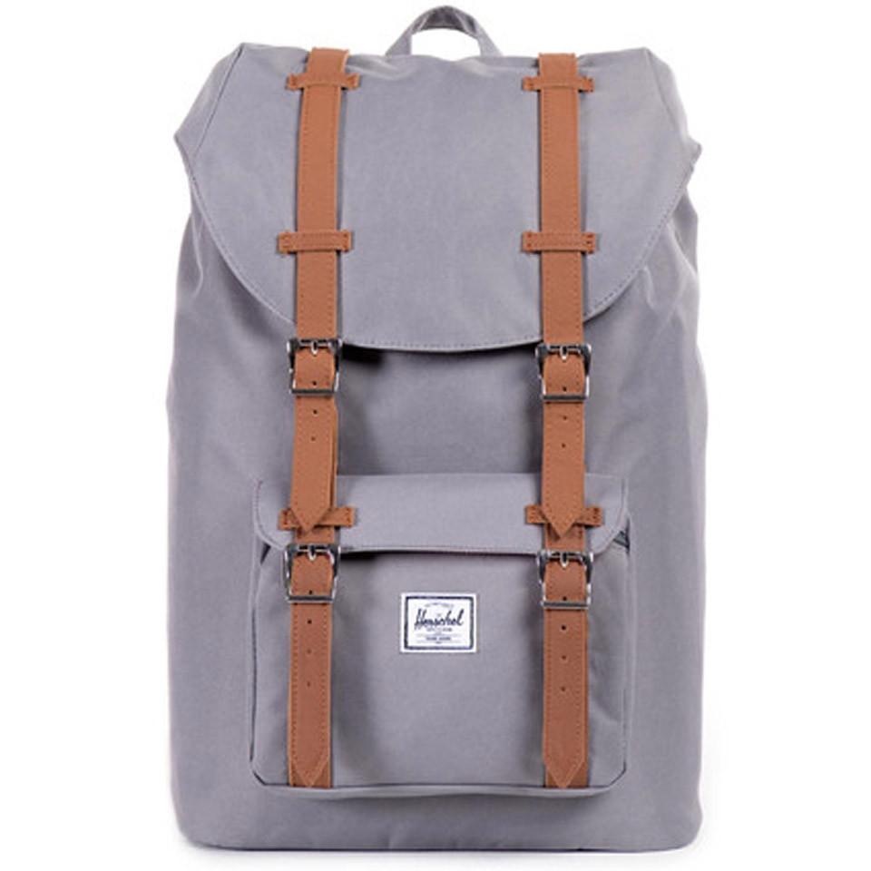 best holiday gift list; grey and brown herschel backpack