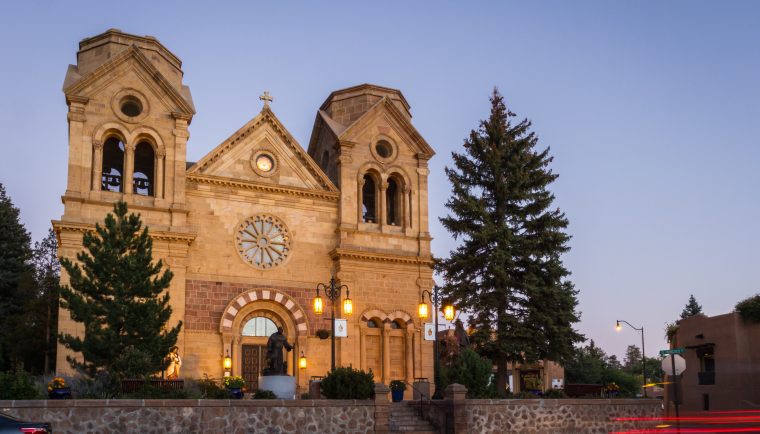 24 Hours in Santa Fe; historical church basilica of st francis