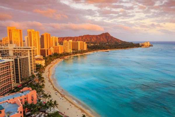 best things to do in Oahu; view of Diamond Head from Sheraton Waikiki