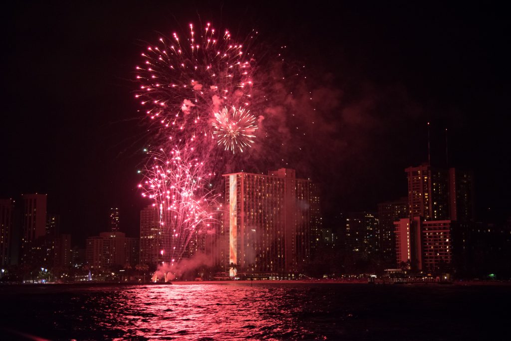 Fireworks on Oahu The Clumsy Traveler