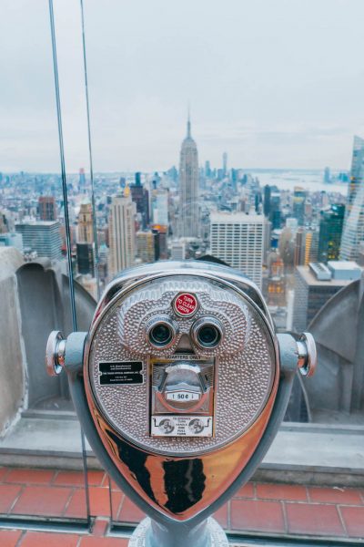 48 hours in New York; Top of the Rock viewpoint observatory deck