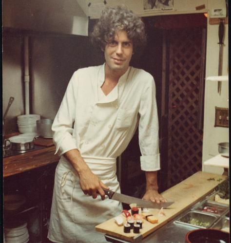 Anthony Bourdain; young chef