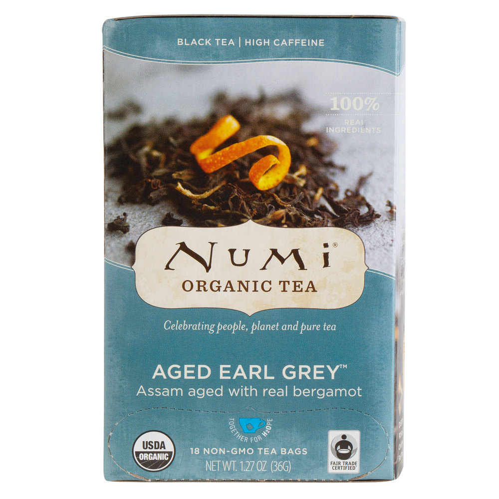 gluten-free and dairy-free travel snacks; numi organic earl grey tea