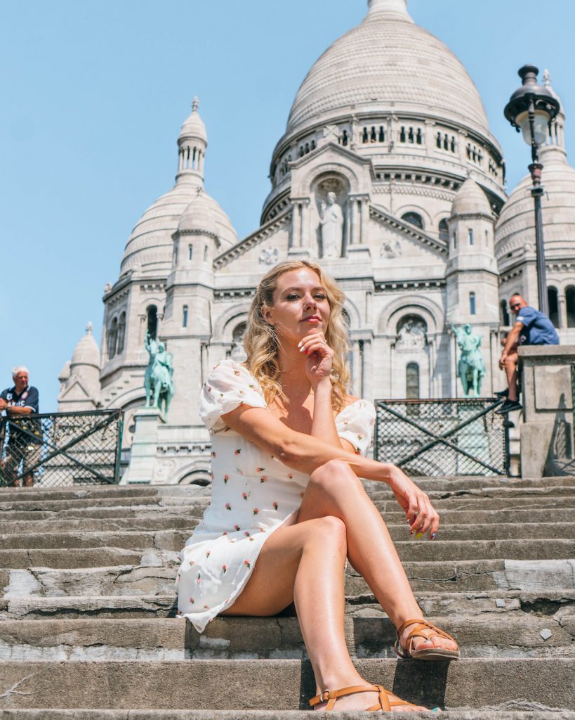 Thanks to the Instagram Algorithm, I Learned 5 Important Lessons; girl in front of Montmartre Sacre