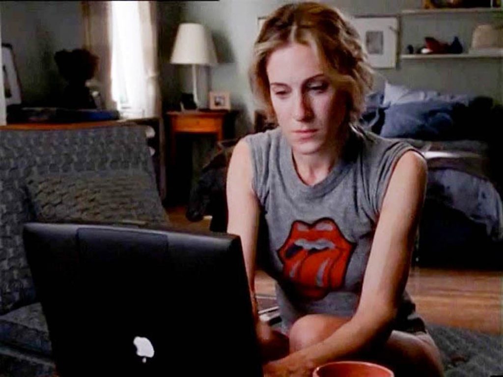 I'm insane; Carrie Bradshaw I couldn't help but wonder typing